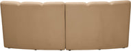 Meridian Furniture - Infinity 83" Camel Velvet Upholstered 2pc. Sectional - 638Camel-2PC - GreatFurnitureDeal