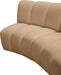 Meridian Furniture - Infinity 83" Camel Velvet Upholstered 2pc. Sectional - 638Camel-2PC - GreatFurnitureDeal