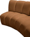 Meridian Furniture - Infinity 148" Saddle Velvet Upholstered 4pc. Sectional - 638Saddle-4PC - GreatFurnitureDeal