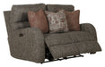 Catnapper - Liam Power Headrest Power Lay Flat Reclining Loveseat in Coal-Sunset - 63902-SUNSET-MTO - GreatFurnitureDeal
