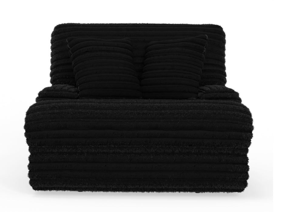 Catnapper - Cushy Power Headrest Deep Seat Recliner in Black - 639207-BLACK - GreatFurnitureDeal