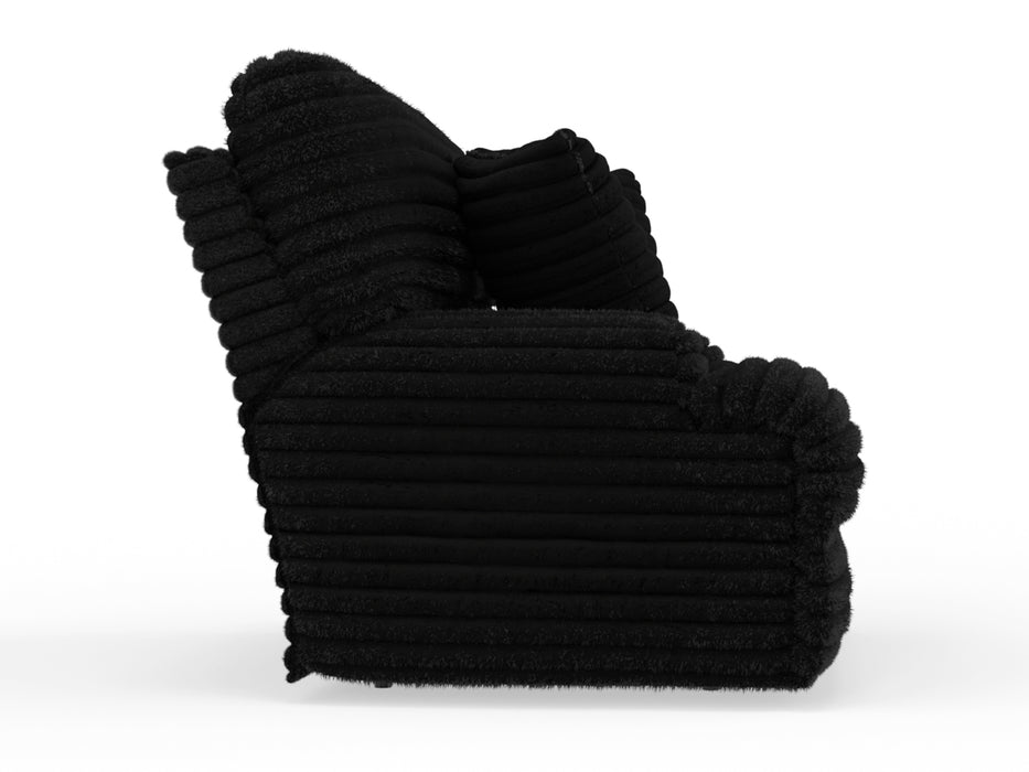 Catnapper - Cushy Power Headrest Deep Seat Recliner in Black - 639207-BLACK - GreatFurnitureDeal