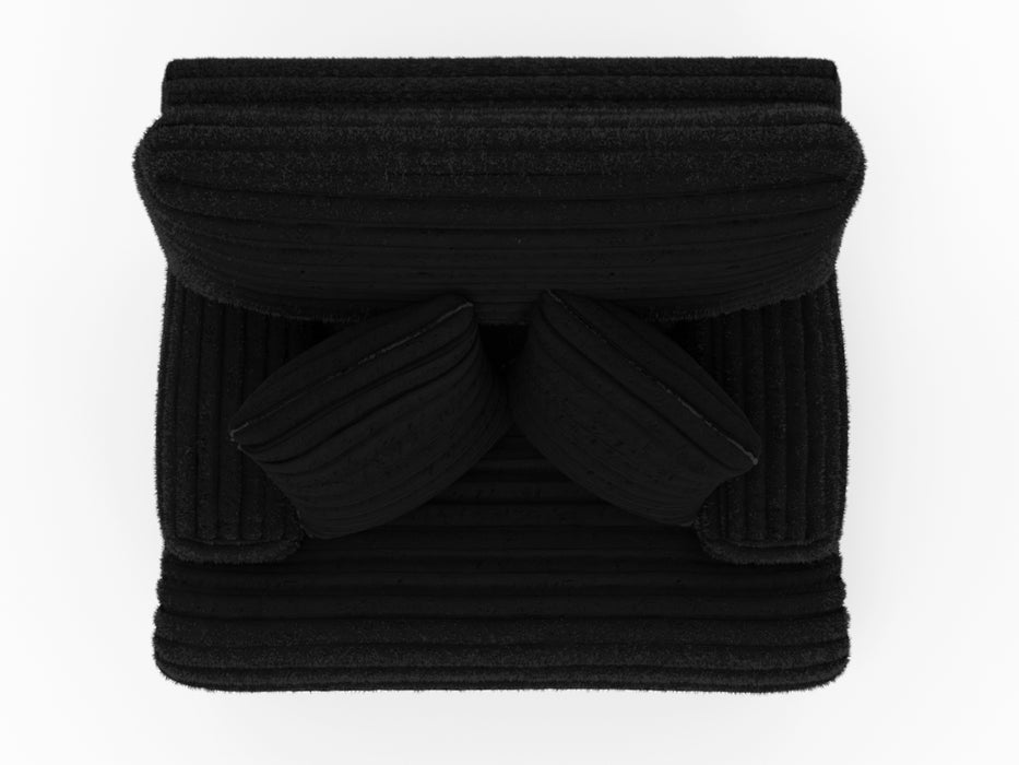 Catnapper - Cushy Power Headrest Deep Seat Recliner in Black - 639207-BLACK - GreatFurnitureDeal