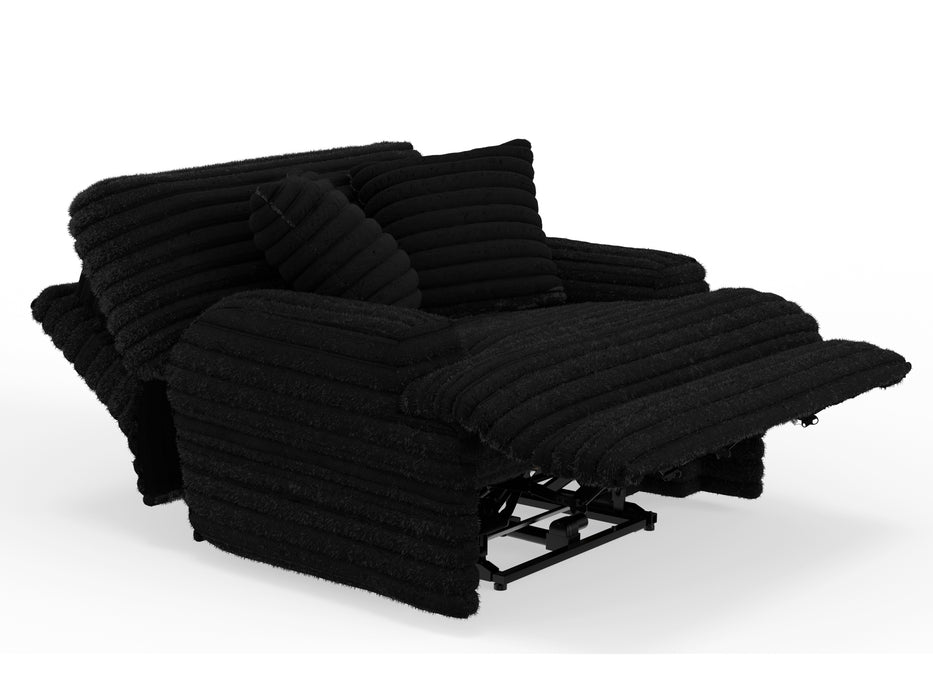 Catnapper - Cushy Power Headrest Deep Seat Recliner in Black - 639207-BLACK - GreatFurnitureDeal