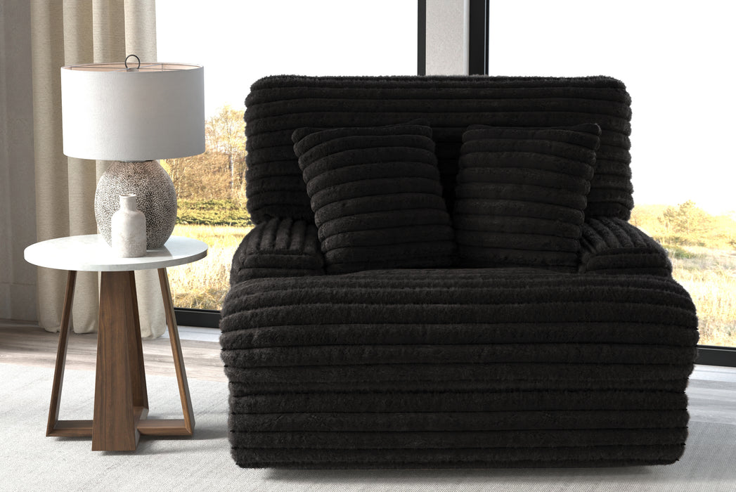 Catnapper - Cushy Power Headrest Deep Seat Recliner in Black - 639207-BLACK - GreatFurnitureDeal