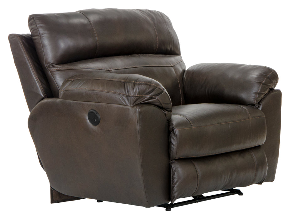 Catnapper - Costa 3 Piece Lay Flat Reclining Living Room Set in Chocolate - 4071-72-70-CHOCOLATE