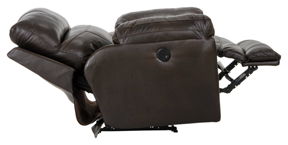 Catnapper - Costa Power Lay Flat Recliner in Chocolate - 64070-7-CHOCOLATE - GreatFurnitureDeal
