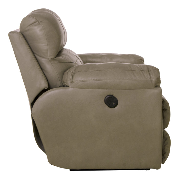 Catnapper - Costa 3 Piece Lay Flat Reclining Living Room Set in Putty - 4071-72-70-PUTTY