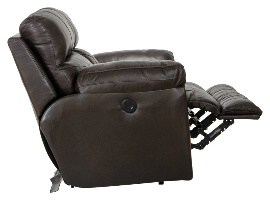 Catnapper - Costa Power Lay Flat Reclining Loveseat in Chocolate - 64072-CHOCOLATE - GreatFurnitureDeal