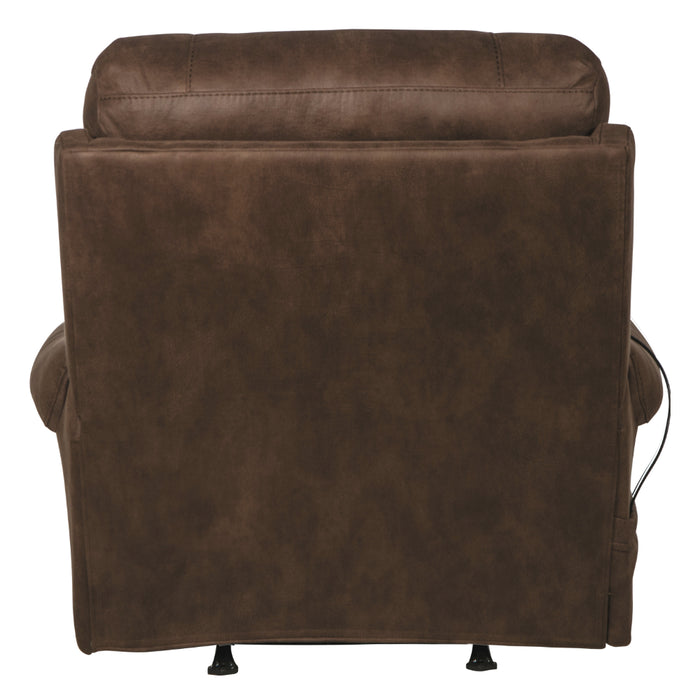 Catnapper - Recharger Power Headrest Power Rocker Recliner w-CR3 Heat-Massage-Lumbar in Chocolate - 64102-2-CHOCOLATE - GreatFurnitureDeal