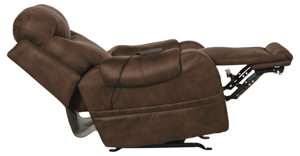 Catnapper - Recharger Power Headrest Power Rocker Recliner w-CR3 Heat-Massage-Lumbar in Chocolate - 64102-2-CHOCOLATE - GreatFurnitureDeal