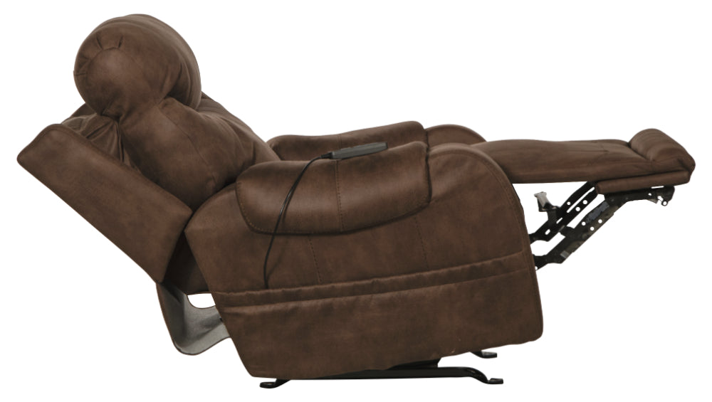 Catnapper - Recharger Power Headrest Power Rocker Recliner w-CR3 Heat-Massage-Lumbar in Chocolate - 64102-2-CHOCOLATE - GreatFurnitureDeal