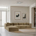 Meridian Furniture - Shaggy 140" Camel Corduroy Performance Fabric Upholstered 5 pc. Sectional - 641Camel-Sec5A - GreatFurnitureDeal