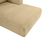 Meridian Furniture - Shaggy 145" Camel Corduroy Performance Fabric Upholstered 5 pc. Sectional - 641Camel-Sec5F - GreatFurnitureDeal