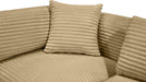 Meridian Furniture - Shaggy 140" Camel Corduroy Performance Fabric Upholstered 6 pc. Sectional - 641Camel-Sec6A - GreatFurnitureDeal