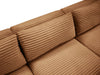 Meridian Furniture - Shaggy 140" Saddle Corduroy Performance Fabric Upholstered 6 pc. Sectional - 641Saddle-Sec6A - GreatFurnitureDeal