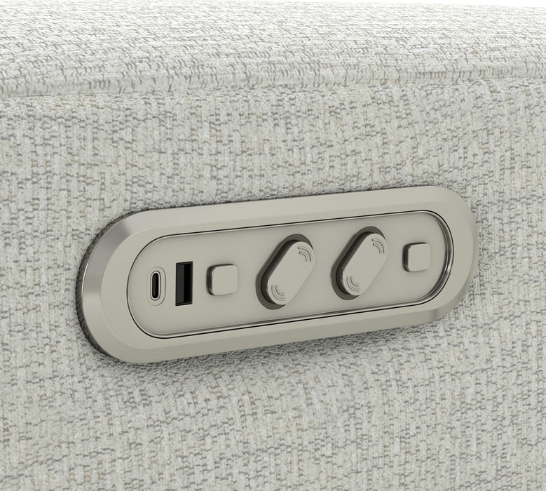 Catnapper - 4252 Lullaby Power Headrest Power Auto-Glide Recliner in Cotton - 64252-7-COTTON - GreatFurnitureDeal