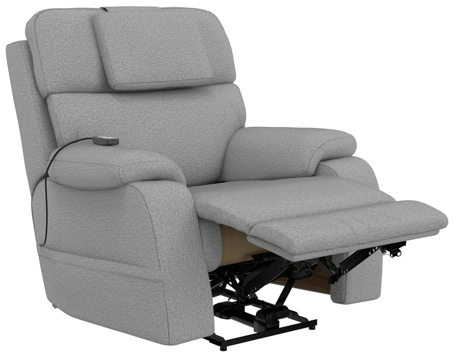 Catnapper - Dreamtime Power Headrest Power Lay Flat Recliner w/CR3 Heat/Massage/Zero Gravity in Steel - 642567-STEEL - GreatFurnitureDeal