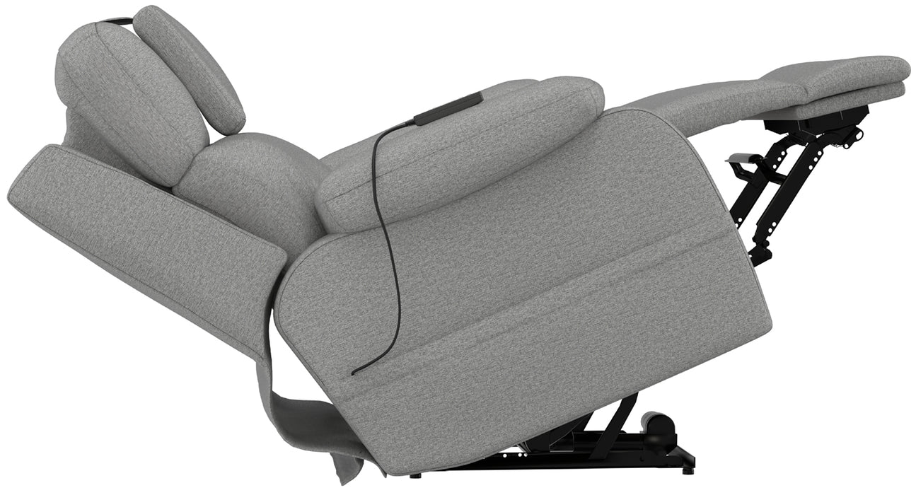 Catnapper - Dreamtime Power Headrest Power Lay Flat Recliner w/CR3 Heat/Massage/Zero Gravity in Steel - 642567-STEEL - GreatFurnitureDeal