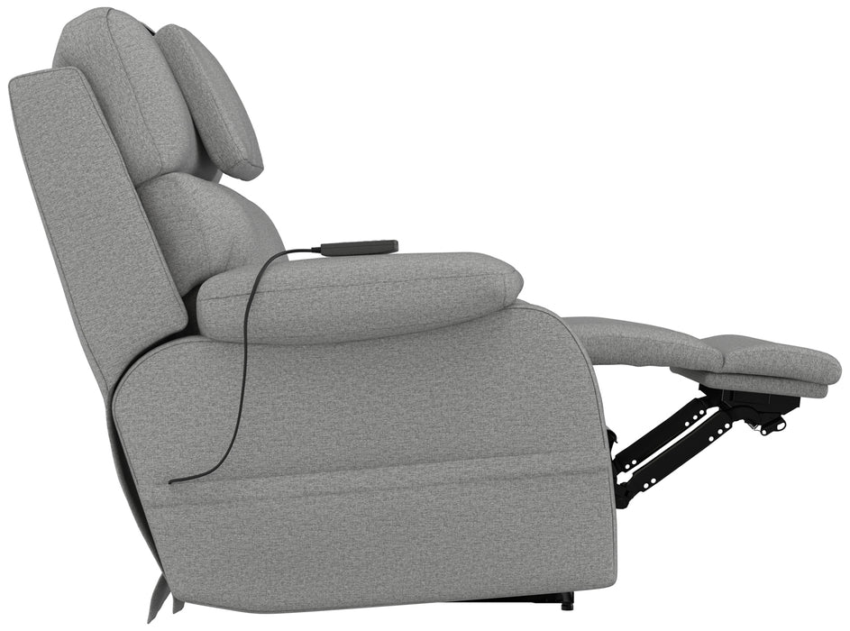 Catnapper - Dreamtime Power Headrest Power Lay Flat Recliner w/CR3 Heat/Massage/Zero Gravity in Steel - 642567-STEEL - GreatFurnitureDeal