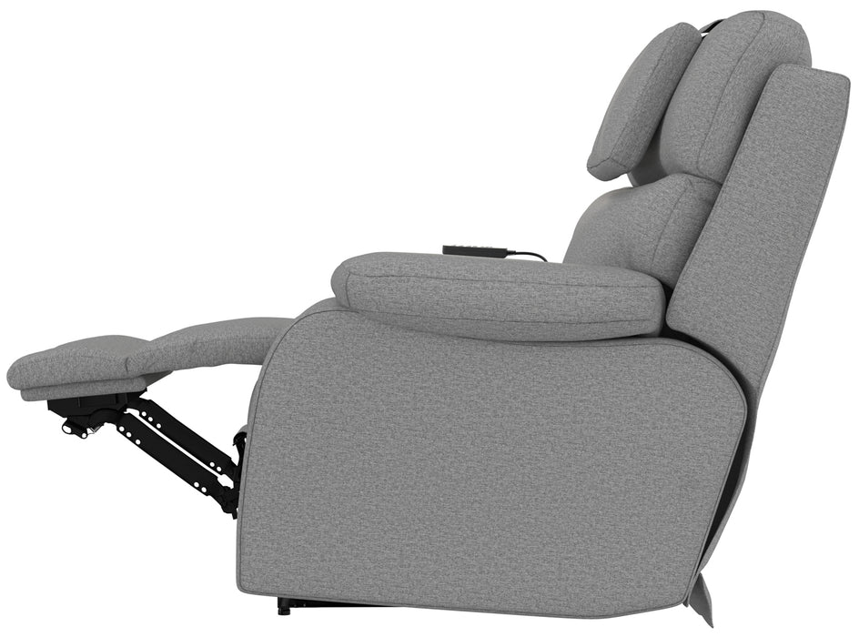 Catnapper - Dreamtime Power Headrest Power Lay Flat Recliner w/CR3 Heat/Massage/Zero Gravity in Steel - 642567-STEEL - GreatFurnitureDeal