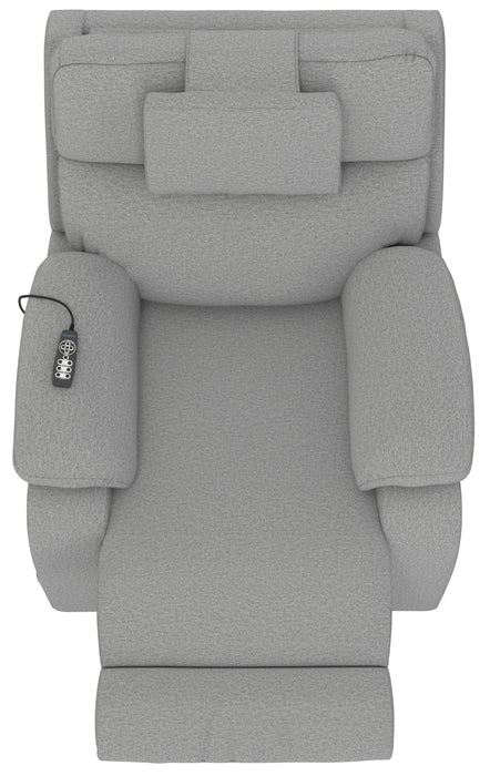 Catnapper - Dreamtime Power Headrest Power Lay Flat Recliner w/CR3 Heat/Massage/Zero Gravity in Steel - 642567-STEEL