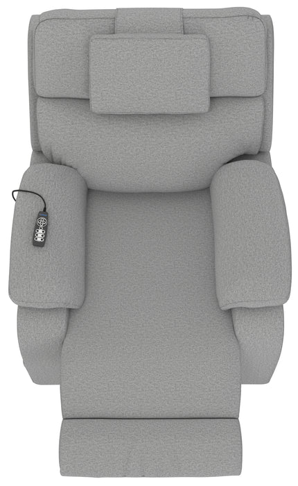 Catnapper - Dreamtime Power Headrest Power Lay Flat Recliner w/CR3 Heat/Massage/Zero Gravity in Steel - 642567-STEEL