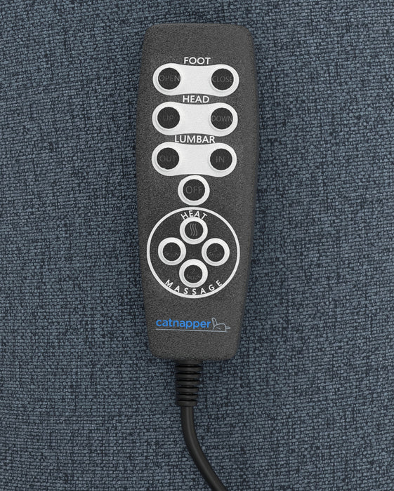 Catnapper - Dreamtime Power Headrest Power Lay Flat Recliner w/CR3 Heat/Massage/Zero Gravity in Haze - 642567-HAZE - GreatFurnitureDeal