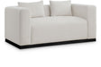 Meridian Furniture - Alfie 67" Beige Linen Textured Fabric Upholstered Loveseat - 642Beige-L - GreatFurnitureDeal