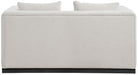 Meridian Furniture - Alfie 67" Beige Linen Textured Fabric Upholstered Loveseat - 642Beige-L - GreatFurnitureDeal