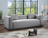 Meridian Furniture - Alfie 90.5" Grey Linen Textured Fabric Upholstered Sofa - 642Grey-S - GreatFurnitureDeal
