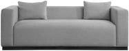Meridian Furniture - Alfie 90.5" Grey Linen Textured Fabric Upholstered Sofa - 642Grey-S - GreatFurnitureDeal