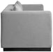 Meridian Furniture - Alfie 90.5" Grey Linen Textured Fabric Upholstered Sofa - 642Grey-S - GreatFurnitureDeal