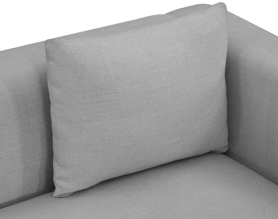 Meridian Furniture - Alfie 90.5" Grey Linen Textured Fabric Upholstered Sofa - 642Grey-S - GreatFurnitureDeal
