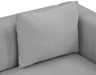 Meridian Furniture - Alfie 90.5" Grey Linen Textured Fabric Upholstered Sofa - 642Grey-S - GreatFurnitureDeal