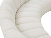 Meridian Furniture - Infinity 178" Cream Boucle Fabric Upholstered 12pc. Sectional - 643Cream-12PC - GreatFurnitureDeal