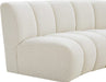 Meridian Furniture - Infinity 83" Cream Boucle Fabric Upholstered 2pc. Sectional - 643Cream-2PC - GreatFurnitureDeal