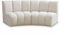 Meridian Furniture - Infinity 83" Cream Boucle Fabric Upholstered 2pc. Sectional - 643Cream-2PC - GreatFurnitureDeal