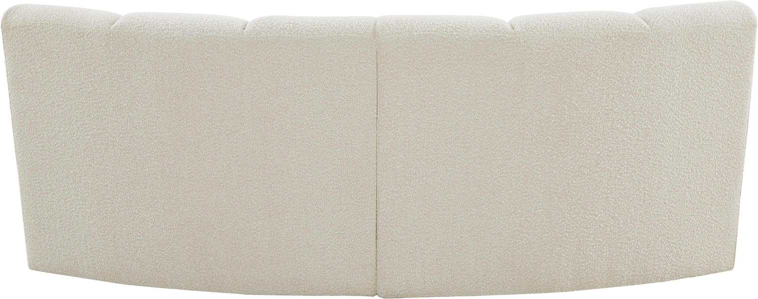 Meridian Furniture - Infinity 83" Cream Boucle Fabric Upholstered 2pc. Sectional - 643Cream-2PC - GreatFurnitureDeal