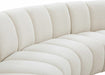Meridian Furniture - Infinity 178" Cream Boucle Fabric Upholstered 7pc. Sectional - 643Cream-7PC - GreatFurnitureDeal