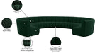 Meridian Furniture - Infinity 178" Green Boucle Fabric Upholstered 10pc. Sectional - 643Green-10PC - GreatFurnitureDeal