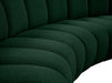 Meridian Furniture - Infinity 178" Green Boucle Fabric Upholstered 10pc. Sectional - 643Green-10PC - GreatFurnitureDeal