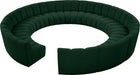 Meridian Furniture - Infinity 178" Green Boucle Fabric Upholstered 12pc. Sectional - 643Green-12PC - GreatFurnitureDeal