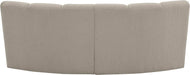Meridian Furniture - Infinity 83" Brown Boucle Fabric Upholstered 2pc. Sectional - 643Taupe-2PC - GreatFurnitureDeal