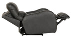 Catnapper - Angelo Power Headrest Power Lay Flat Recliner in Gunmetal - 64460-7-GUNMETAL - GreatFurnitureDeal