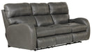 Catnapper - Angelo 2 Piece Power Reclining Sofa Set in Gunmetal - 64461-462-GUNMETAL - GreatFurnitureDeal