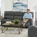 Catnapper - Angelo 2 Piece Power Reclining Sofa Set in Gunmetal - 64461-462-GUNMETAL - GreatFurnitureDeal