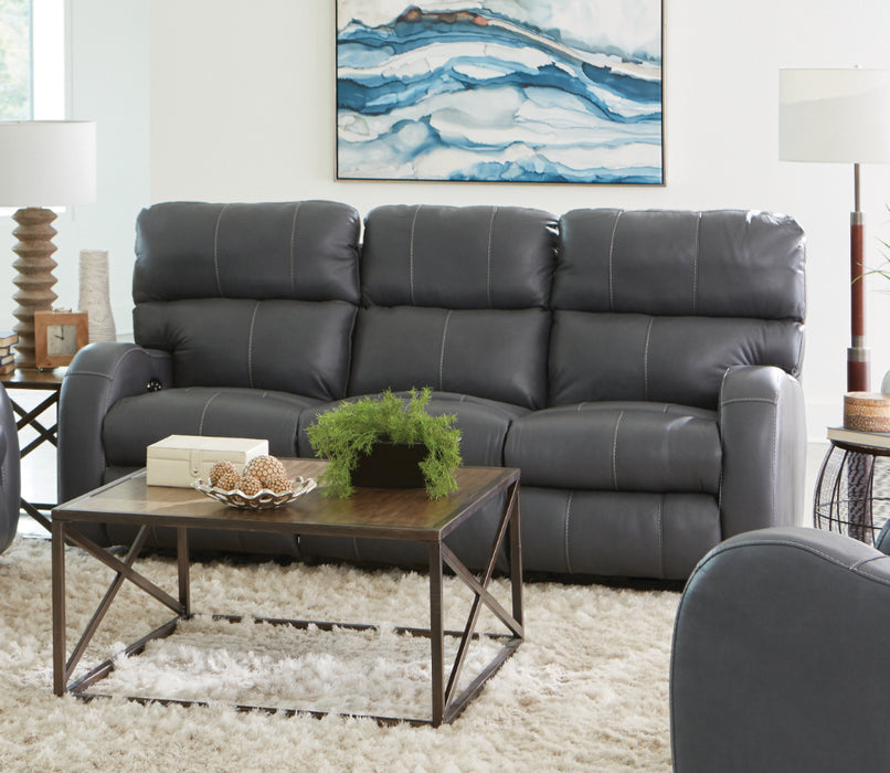 Catnapper - Angelo 2 Piece Power Reclining Sofa Set in Gunmetal - 64461-462-GUNMETAL - GreatFurnitureDeal