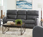 Catnapper - Angelo 2 Piece Power Reclining Sofa Set in Gunmetal - 64461-462-GUNMETAL - GreatFurnitureDeal