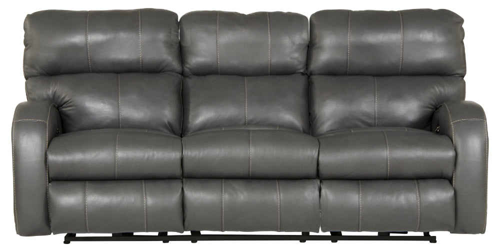 Catnapper - Angelo 3 Piece Power Reclining Living Room Set in Gunmetal - 64461-462-460-GUNMETAL - GreatFurnitureDeal